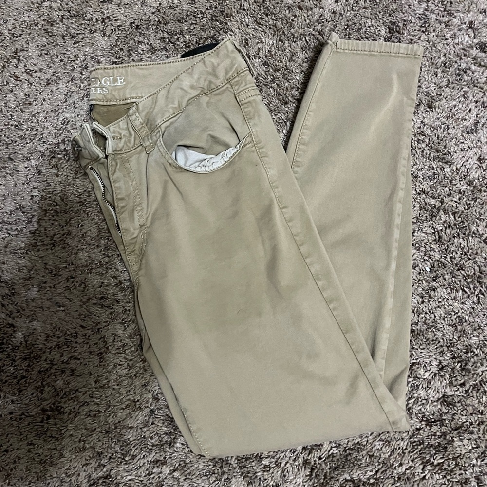 Khaki jeggings